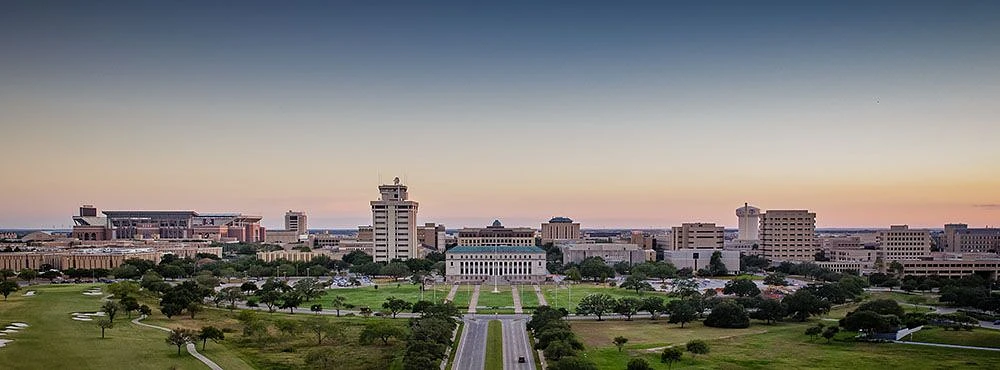 Aerial View of Texas A&M Campus